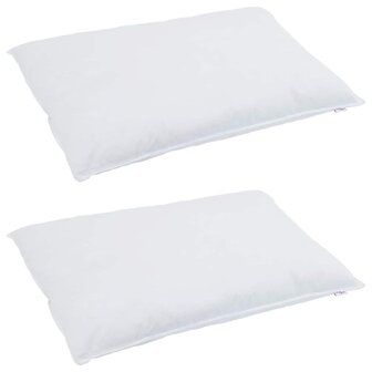 Kussens 2 pcs Wit 40 x 80 cm 130gsm 100% katoen 2
