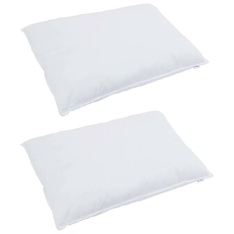 Kussens 2 pcs Wit 60 x 80 cm 130gsm 100% katoen 2