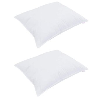 Kussens 2 pcs Wit 50 x 70 cm 130gsm 100% katoen 2