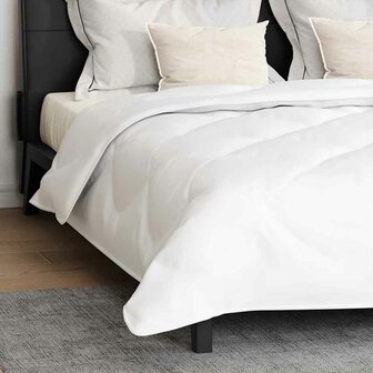 Dekbed met kussen 3 pcs Wit 240 x 220 cm Microfibre 4