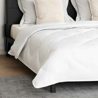 Dekbed met kussen 3 pcs Wit 240 x 220 cm Microfibre 4