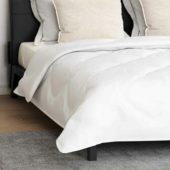 Dekbed met kussen 3 pcs Wit 240 x 220 cm Microfibre 4