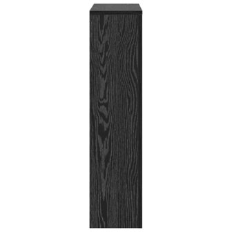 Radiator Cover Zwart Eiken 78x20x82 cm Bewerkt Hout 4