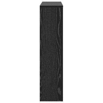 Radiatorafdekking Zwart Eiken 104x20x82 cm Bewerkt Hout 4