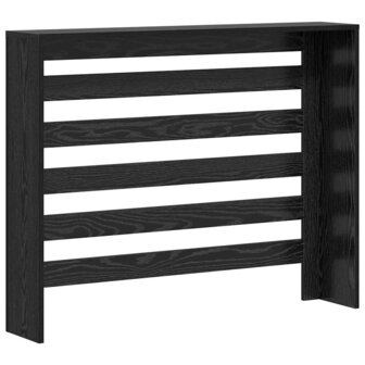 Radiatorafdekking Zwart Eiken 104x20x82 cm Bewerkt Hout 5