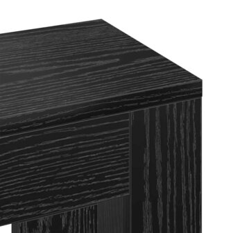 Radiator Cover Zwart Eiken 78x20x82 cm Bewerkt Hout 6