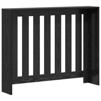 Radiator Cover Zwart Eiken 104x20x82 cm Hout 5