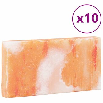 Zoutstenen 10 st 20x10x2,5 cm 11,5 kg roze 2