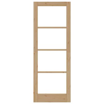 Binnendeur met Glas &amp;apos;ORKDAL&amp;apos;78x211x4 cm Massief Hout 5