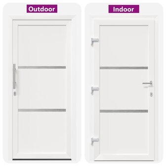 Voordeur Wit 98 x 208 cm PVC 6