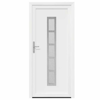 Voordeur Wit 108 x 208 cm PVC 5