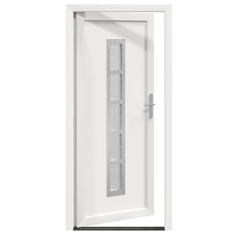 Voordeur Wit 108 x 208 cm PVC 4