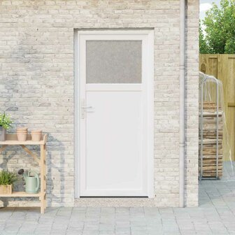 Voordeur Wit 98 x 198 cm PVC 1