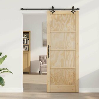 Schuifdeur met Hardware Set &amp;apos;ORKDAL&amp;apos;Massief Hout 2