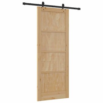 Schuifdeur met Hardware Set &amp;apos;ORKDAL&amp;apos;Massief Hout 5