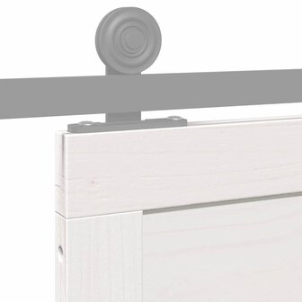 Schuifdeur Wit 90x208 cm Massief Grenenhout 7