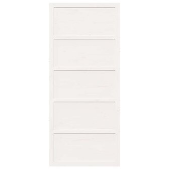 Schuifdeur Wit 80x208 cm Massief Grenen 3