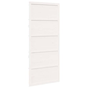 Schuifdeur Wit 80x208 cm Massief Grenen 5