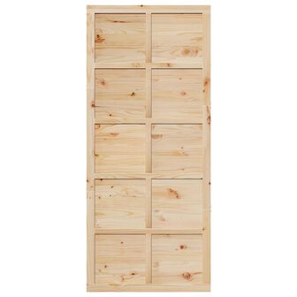 Schuifdeur Bruin 90 x 210 cm Massief grenenhout 3