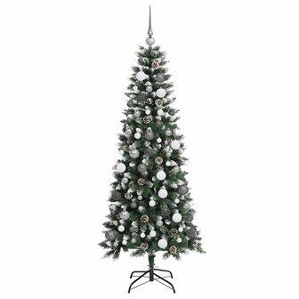 Kunstkerstboom met decoratieve touwlichten Groen 180 cm PVC 4