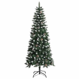 Kunstkerstboom met decoratieve touwlichten Groen 180 cm PVC 5