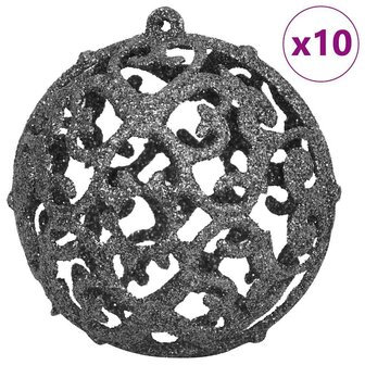 Kunstkerstboom met decoratieve touwlichten Zilver 240 cm PET 3