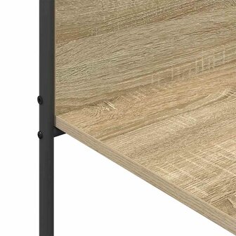 Kledingrek met Planken Sonoma Eiken 120x44x160 cm Gemaakt van Geengineerd Hout 7