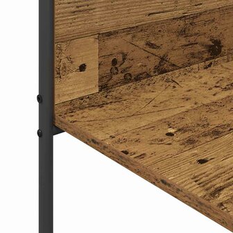 Kledingrek met Planken - Verouderd Hout 120x44x160 cm Geengineerd Hout 7