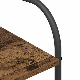 Kledingrek met Planken - Verouderd Hout 120x44x160 cm Geengineerd Hout 8