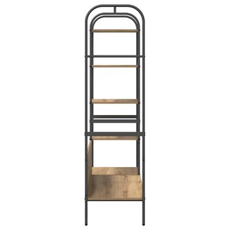 Kledingrek met Planken Artisan Eiken 120x44x160 cm Geengineerd Hout 5