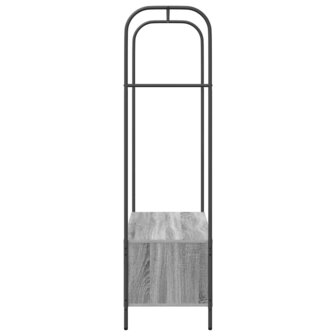 Kledingrek met Planken Grijs Sonoma 100x44x160 cm 5