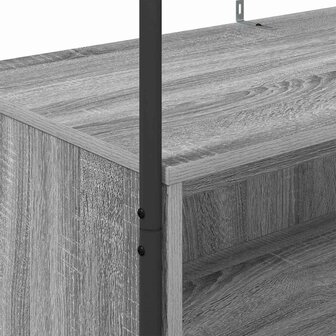 Kledingrek met Planken Grijs Sonoma 100x44x160 cm 7