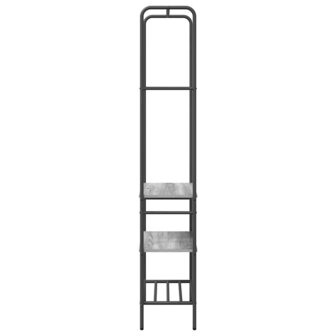 Kledingrek met planken met plank Grijs sonoma 60 x 30 x 171 cm 5