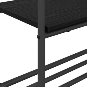 Kledingrek met planken Zwart eiken 77 x 30 x 171 cm 7