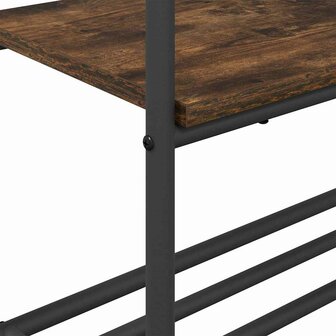 Kledingrek met planken Gerookt eiken 77 x 30 x 171 cm 7