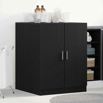 Afwasmachinekast Zwart Eiken 70,5x71,5x91,5 cm Bewerkt Hout 1