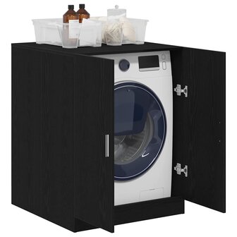 Afwasmachinekast Zwart Eiken 70,5x71,5x91,5 cm Bewerkt Hout 2
