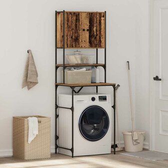 Wasmachinekast Oude Hout 68x48.5x194 cm 1