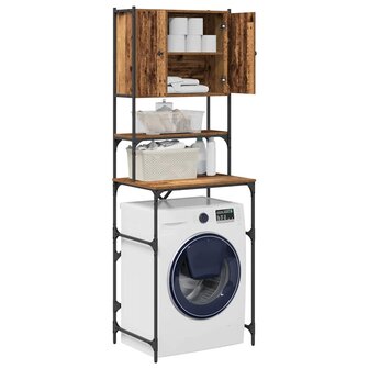 Wasmachinekast Oude Hout 68x48.5x194 cm 2