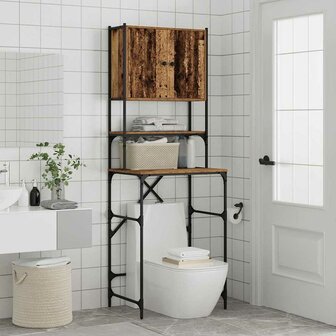 Wasmachinekast Oude Hout 68x48.5x194 cm 3