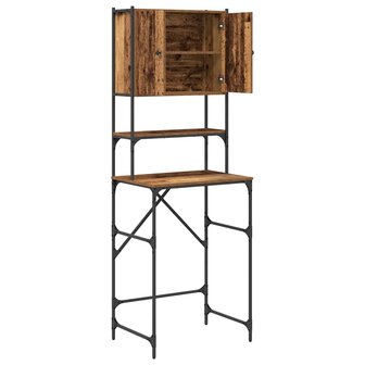 Wasmachinekast Oude Hout 68x48.5x194 cm 4