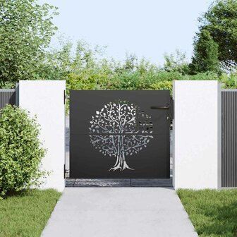 Tuinpoort Anders Zwart 100 x 100 cm Poedergecoat staal 2