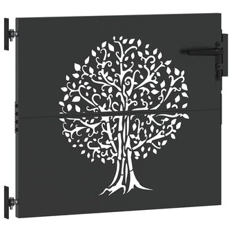 Tuinpoort Anders Zwart 100 x 100 cm Poedergecoat staal 3