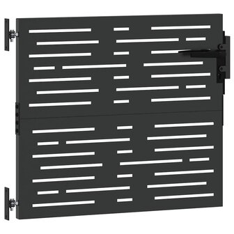 Tuinpoort Zwart 105 x 100 cm Poedergecoat staal 3