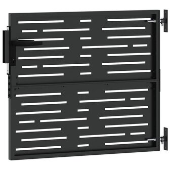 Tuinpoort Zwart 105 x 100 cm Poedergecoat staal 5
