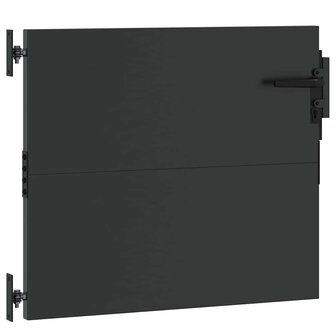 Tuinpoort met slot Zwart 105 x 100 cm Poedergecoat staal 3