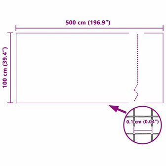 Insectengaas 100x500 cm glasvezel wit 7