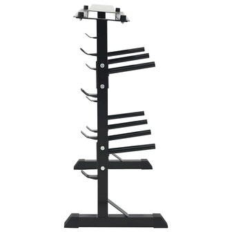 Dumbbell Rek met 7 Houder en 8 Haken 300 kg Staal 3