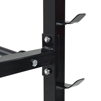Dumbbell Rek met 7 Houder en 8 Haken 300 kg Staal 4