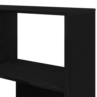 Hoekkast 140x30x140 cm bewerkt hout zwart eikenkleurig 6